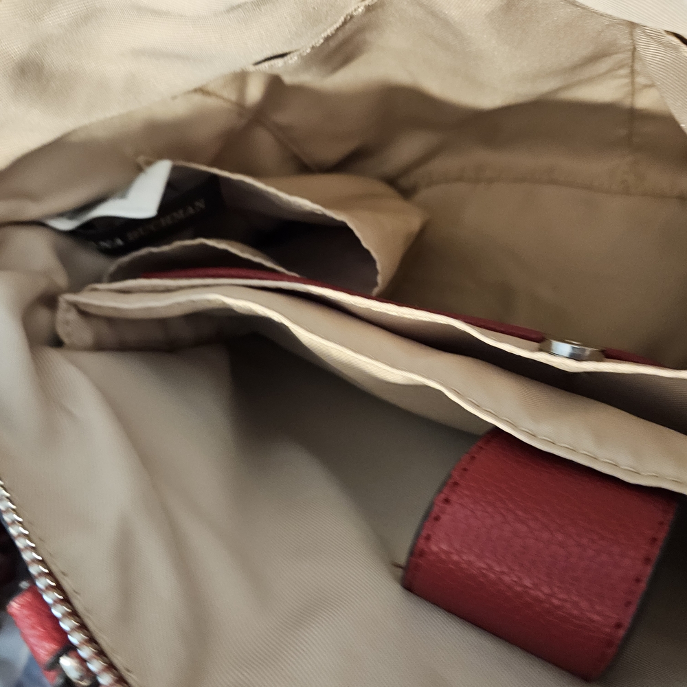 Dana Buchman Red Satchel Bag - Picture 4 of 7